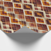 Herfst Herfst Modern Argyle Pattern No9 Cadeaupapier (Hoek)