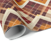 Herfst Herfst Modern Argyle Pattern No9 Cadeaupapier (Rol Hoek)