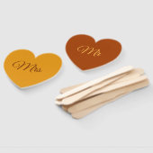 Herfst herfst Mr en Mrs fans/paddles Hand Fan Handwaaier (Niet-gemonteerd)