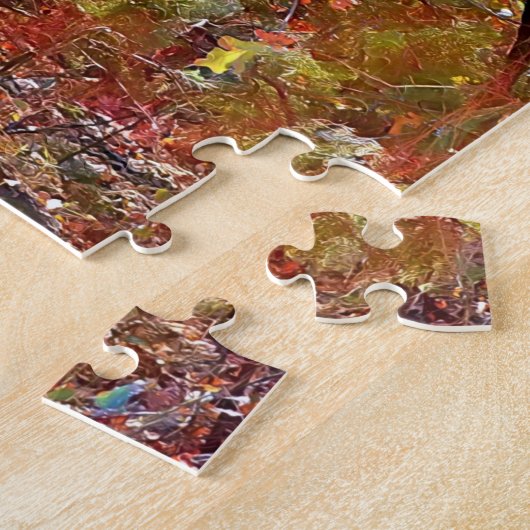 Herfst herfst Natuur bos kunst puzzel Legpuzzel (Zijkant)
