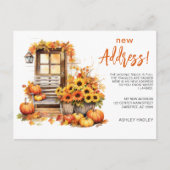 Herfst Herfst Nieuw Adres Verhuizen Aankondigingskaart (Voorkant)