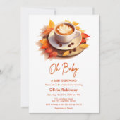 Herfst Herfst Oh Baby A Baby is Brouwen Baby showe Kaart (Voorkant)