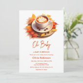 Herfst Herfst Oh Baby A Baby is Brouwen Baby showe Kaart (Staand voorkant)