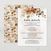 Herfst herfst oliage Wedding Insert Kaart (Voorkant / Achterkant)