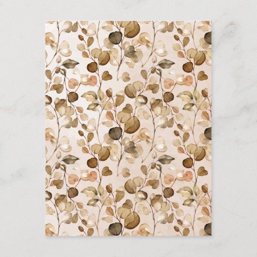 Herfst herfst oliage Wedding Insert Kaart (Achterkant)