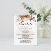 Herfst herfst oliage Wedding Insert Kaart (Staand voorkant)