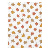 Herfst herfst olieval laat eenvoudig groen over tafelkleed (Voorkant)