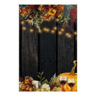 Herfst herfst oogst decor poster