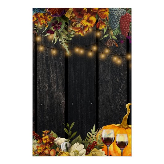 Herfst herfst oogst decor poster (Voorkant)