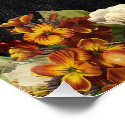 Herfst herfst oogst decor poster (Hoek)