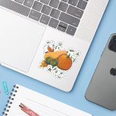 Herfst Herfst oogst pompoen kalebas illustratie Sticker (Laptop met iPhone)