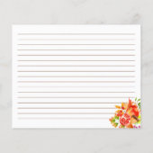 Herfst Herfst Oogst Recept Kaart (Achterkant)