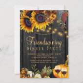 Herfst herfst oogst schuur hout vriendsgiving dine kaart (Voorkant)