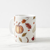 Herfst Herfst Oogst Thanksgiving Koffie Mok (Voorkant links)