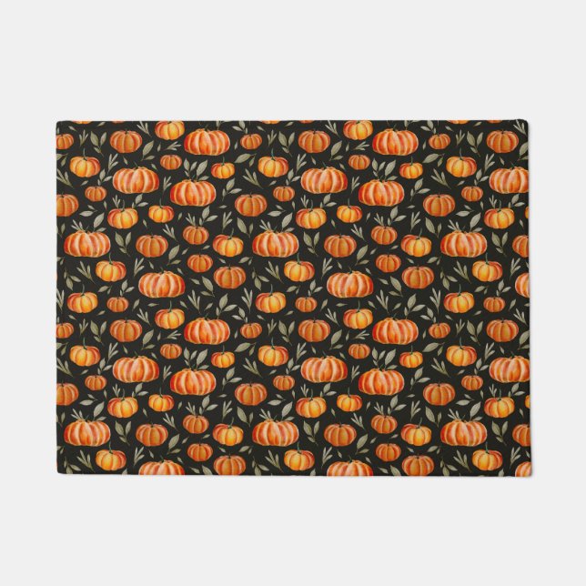 Herfst Herfst Oogst Thanksgiving Pompoen Spice Deurmat (Voorkant)