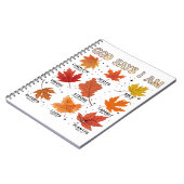 herfst Herfst Oogst Thanksgiving Seizoen Blad Fall Notitieboek (Linkerzijde)