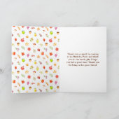 Herfst Herfst Oogst Verjaardagsfeest Bedankkaart (Binnen)