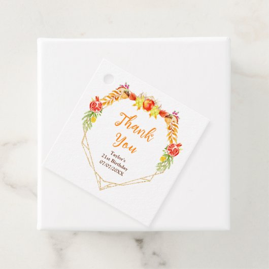 Herfst Herfst Oogst Verjaardagsfeest Dank u Bedankjes Labels (In situ)