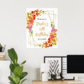 Herfst Herfst Oogst Verjaardagsfeest Welkomstbord Poster (Thuiskantoor)