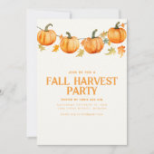 Herfst Herfst Oogstfeest Uitnodigen Kaart (Voorkant)