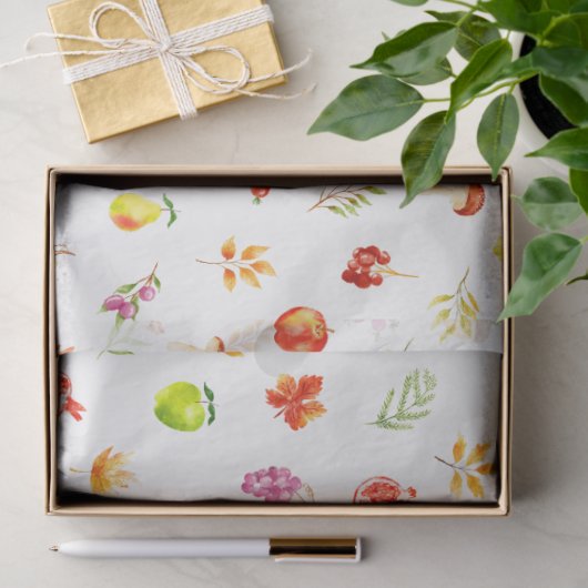 Herfst Herfst oogstpatroon Tissuepapier (Geschenk)