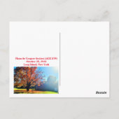 Herfst Herfst op Long Island Briefkaart (Achterkant)