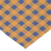 Herfst herfst Oranje blauw spelpatroon Tafelkleed (Gekanteld)