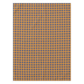 Herfst herfst Oranje blauw spelpatroon Tafelkleed (Voorkant)