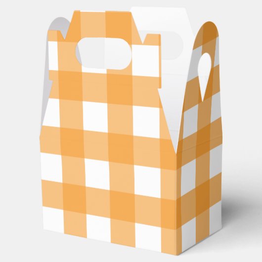 Herfst herfst Oranje speldenpatroon Bedankdoosjes (Geopend)