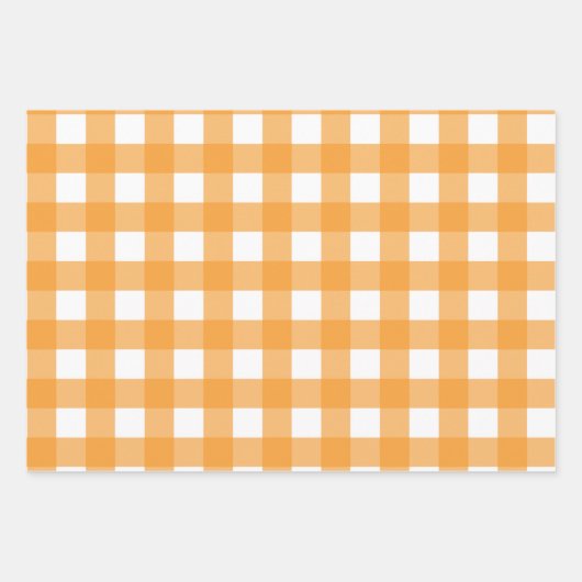 Herfst herfst Oranje speldenpatroon Inpakpapier Vel (Voorkant)