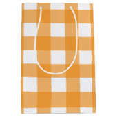 Herfst herfst Oranje speldenpatroon Medium Cadeauzakje (Voorkant)