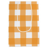 Herfst herfst Oranje speldenpatroon Medium Cadeauzakje (Achterkant)