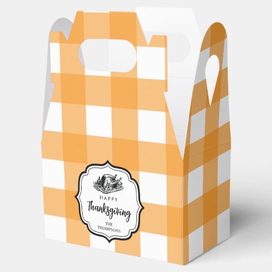 Herfst herfst Oranje Thanksgiving Pset Turkije Bedankdoosjes (Geopend)