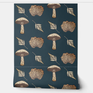 Herfst Herfst Paddenstoelen & Varens Behang