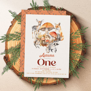 Herfst/Herfst Paddestoel Woodland Animals 1e Verja Kaart