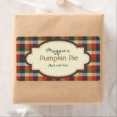 Herfst Herfst Plaid Baking Labels (Insitu)