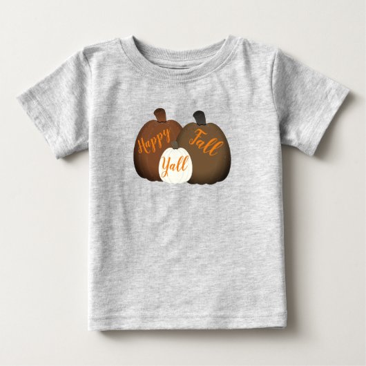 Herfst/herfst/pompoen Baby T-shirt (Voorkant)