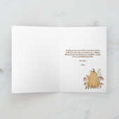 Herfst herfst pompoen bloemendankbare Thanksgiving Kaart (Binnen)