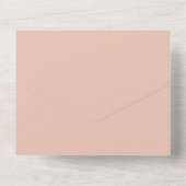 Herfst Herfst pompoen botanische bruiloft All In One Uitnodiging (Achterkant)