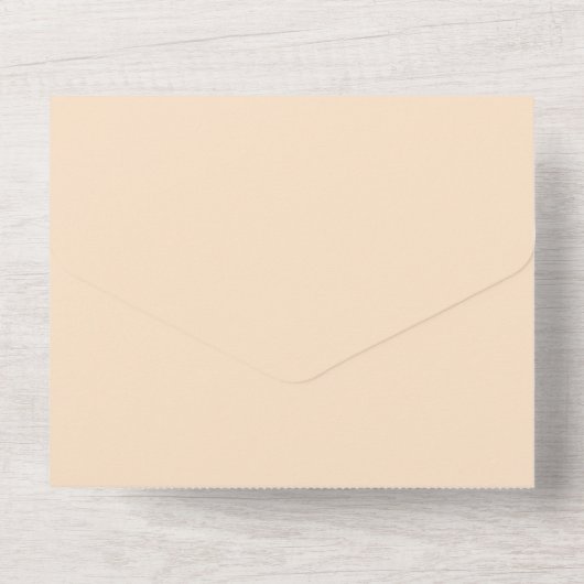 Herfst Herfst pompoen botanische bruiloft All In One Uitnodiging (Achterkant)