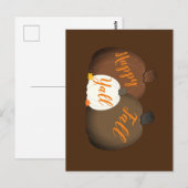 Herfst/herfst/pompoen Briefkaart (Voorkant / Achterkant)