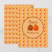 Herfst/herfst/pompoen Briefkaart (Voorkant / Achterkant)