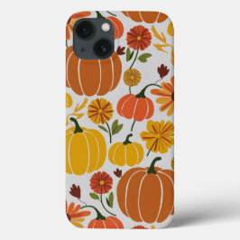  Herfst Herfst Pompoen Halloween Flowers Herfst Case-Mate iPhone Case