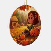 Herfst/Herfst/pompoen/Halloween Keramisch Ornament (Rechts)