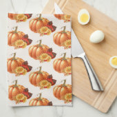 Herfst Herfst Pompoen Keuken Handdoek (Quarter Fold)