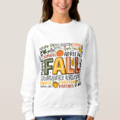 Herfst herfst pompoen kruid gezellig sweatshirt (Voorkant)