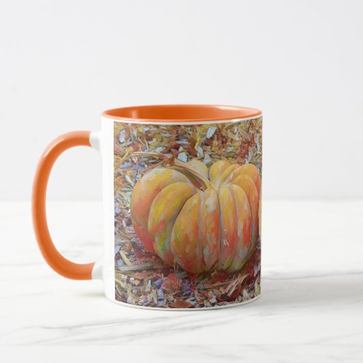 Herfst herfst pompoen kunst Mok Cup (Links)