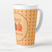 Herfst/herfst/pompoen Latte Mok (Rechterhoek)