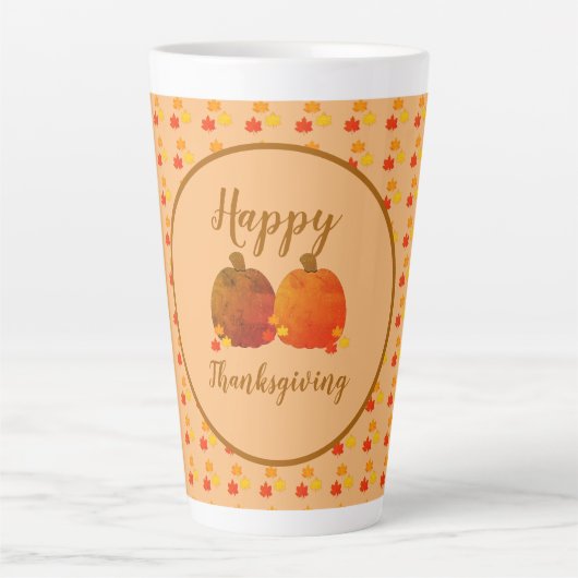 Herfst/herfst/pompoen Latte Mok (Voorkant)