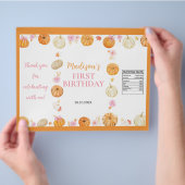 Herfst Herfst Pompoen Meisje Verjaardag Chip Bag W Flyer (Hand)